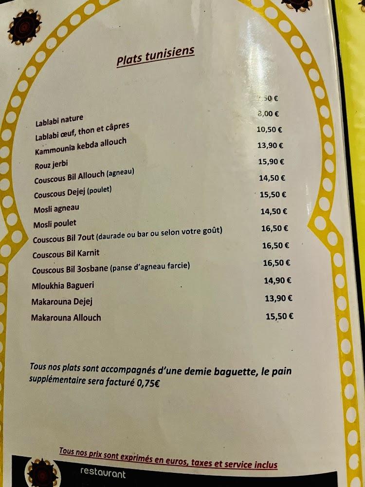 LE SOLEIL DE L'ORIENT - Menu Image 4